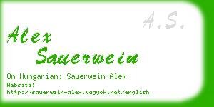 alex sauerwein business card